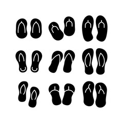 slippers icon or logo isolated sign symbol vector illustration - high quality black style vector icons
