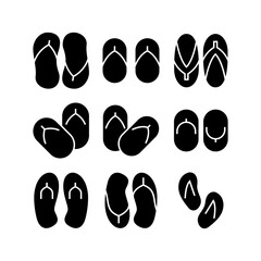 slippers icon or logo isolated sign symbol vector illustration - high quality black style vector icons

