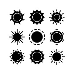 sun icon or logo isolated sign symbol vector illustration - high quality black style vector icons
