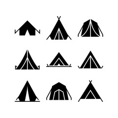 tent icon or logo isolated sign symbol vector illustration - high quality black style vector icons
 - obrazy, fototapety, plakaty
