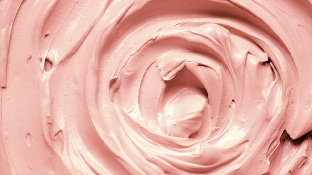 Cosmetic texture clay mask for face and body. Selective focus.