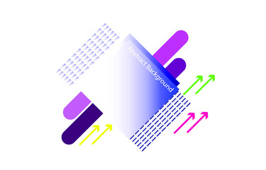 vector geometric abstract background on white background