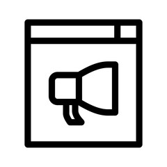 advertising icon or logo isolated sign symbol vector illustration - high quality black style vector icons
