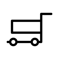 cart icon or logo isolated sign symbol vector illustration - high quality black style vector icons
