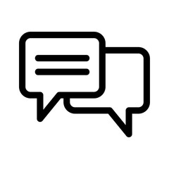 Naklejka premium chatting icon or logo isolated sign symbol vector illustration - high quality black style vector icons 