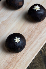 traditional Eastern European dish with cocoa and butter called Potato