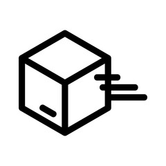 delivery box icon or logo isolated sign symbol vector illustration - high quality black style vector icons
