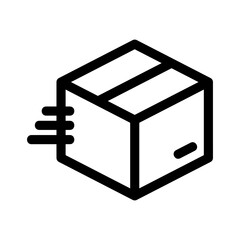 delivery box icon or logo isolated sign symbol vector illustration - high quality black style vector icons
