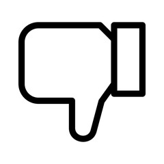 dislike icon or logo isolated sign symbol vector illustration - high quality black style vector icons
