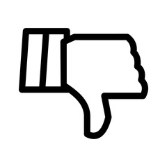 dislike icon or logo isolated sign symbol vector illustration - high quality black style vector icons
