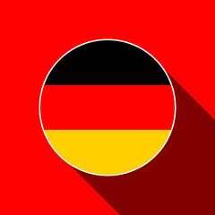Country Germany. Germany flag. Vector illustration.
