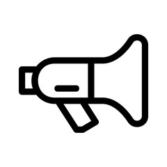 megaphone icon or logo isolated sign symbol vector illustration - high quality black style vector icons
