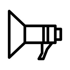 megaphone icon or logo isolated sign symbol vector illustration - high quality black style vector icons
