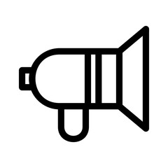 megaphone icon or logo isolated sign symbol vector illustration - high quality black style vector icons

