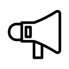 megaphone icon or logo isolated sign symbol vector illustration - high quality black style vector icons
