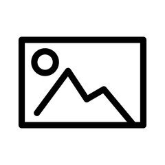 picture icon or logo isolated sign symbol vector illustration - high quality black style vector icons

