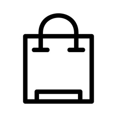 shopping bag icon or logo isolated sign symbol vector illustration - high quality black style vector icons
