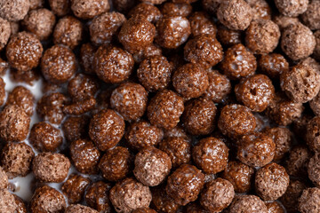 chocolate balls are used as a dry breakfast with the addition of milk or yogurt