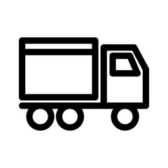truck icon or logo isolated sign symbol vector illustration - high quality black style vector icons
