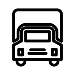 truck icon or logo isolated sign symbol vector illustration - high quality black style vector icons
