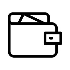 wallet icon or logo isolated sign symbol vector illustration - high quality black style vector icons
