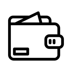 wallet icon or logo isolated sign symbol vector illustration - high quality black style vector icons
