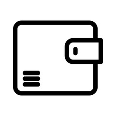 wallet icon or logo isolated sign symbol vector illustration - high quality black style vector icons
