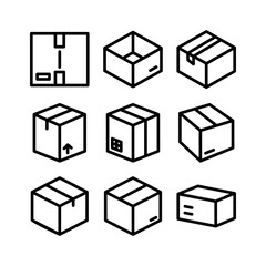 box icon or logo isolated sign symbol vector illustration - high quality black style vector icons
