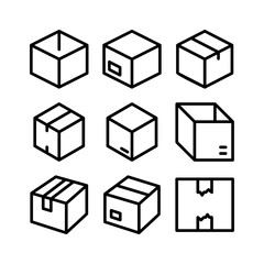 box icon or logo isolated sign symbol vector illustration - high quality black style vector icons
