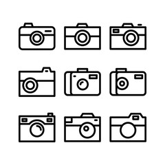 camera icon or logo isolated sign symbol vector illustration - high quality black style vector icons
