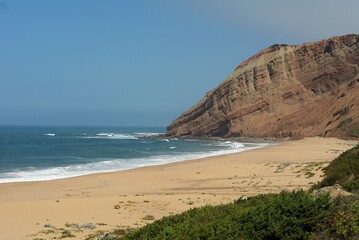 Obraz premium Praia da Gralha in Sao Martinho do Porto, Centro - Portugal