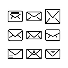 envelope icon or logo isolated sign symbol vector illustration - high quality black style vector icons
