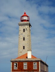 Fototapeta na wymiar Lighthouse in Foz de Arelho, Centro - Portugal 