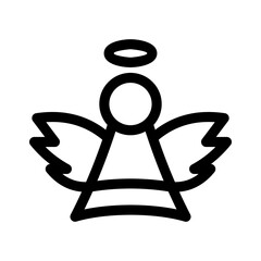 angel icon or logo isolated sign symbol vector illustration - high quality black style vector icons
