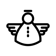 angel icon or logo isolated sign symbol vector illustration - high quality black style vector icons
