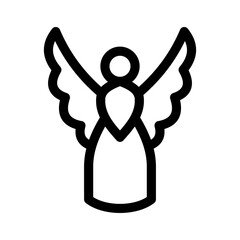 angel icon or logo isolated sign symbol vector illustration - high quality black style vector icons
