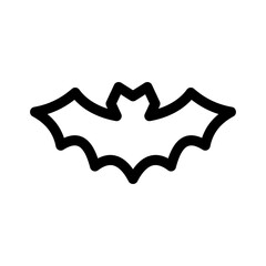 bat icon or logo isolated sign symbol vector illustration - high quality black style vector icons
