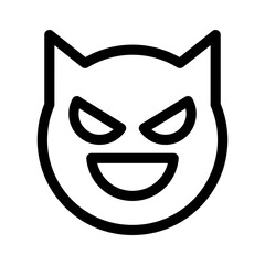 evil icon or logo isolated sign symbol vector illustration - high quality black style vector icons
