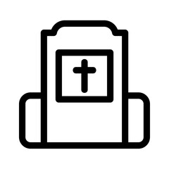 graves icon or logo isolated sign symbol vector illustration - high quality black style vector icons
