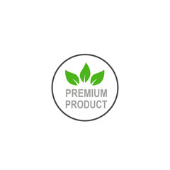 Premium Product Badge isolated On White