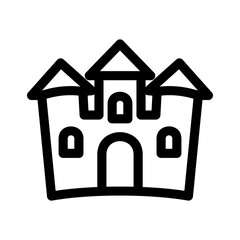haunted house icon or logo isolated sign symbol vector illustration - high quality black style vector icons
