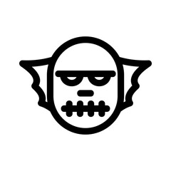 horror icon or logo isolated sign symbol vector illustration - high quality black style vector icons
