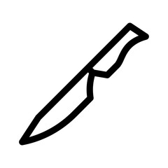 knife icon or logo isolated sign symbol vector illustration - high quality black style vector icons
