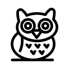 owl icon or logo isolated sign symbol vector illustration - high quality black style vector icons
