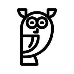 owl icon or logo isolated sign symbol vector illustration - high quality black style vector icons
