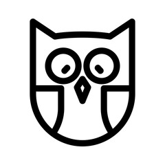 owl icon or logo isolated sign symbol vector illustration - high quality black style vector icons
