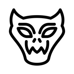 satan icon or logo isolated sign symbol vector illustration - high quality black style vector icons
