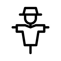 scarecrow icon or logo isolated sign symbol vector illustration - high quality black style vector icons
