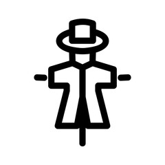 scarecrow icon or logo isolated sign symbol vector illustration - high quality black style vector icons
