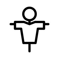 scarecrow icon or logo isolated sign symbol vector illustration - high quality black style vector icons
